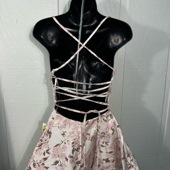 B Darlin Juniors' Lace-Up A-Line Spaghetti Strap Dress Size 3/4 NWOT - Picture 9 of 10